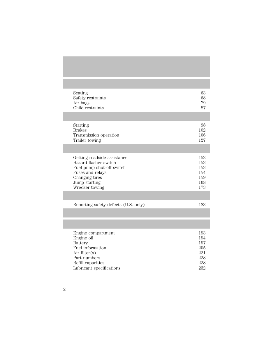 FORD 2003 F-550 v.1 User Manual | Page 2 / 256