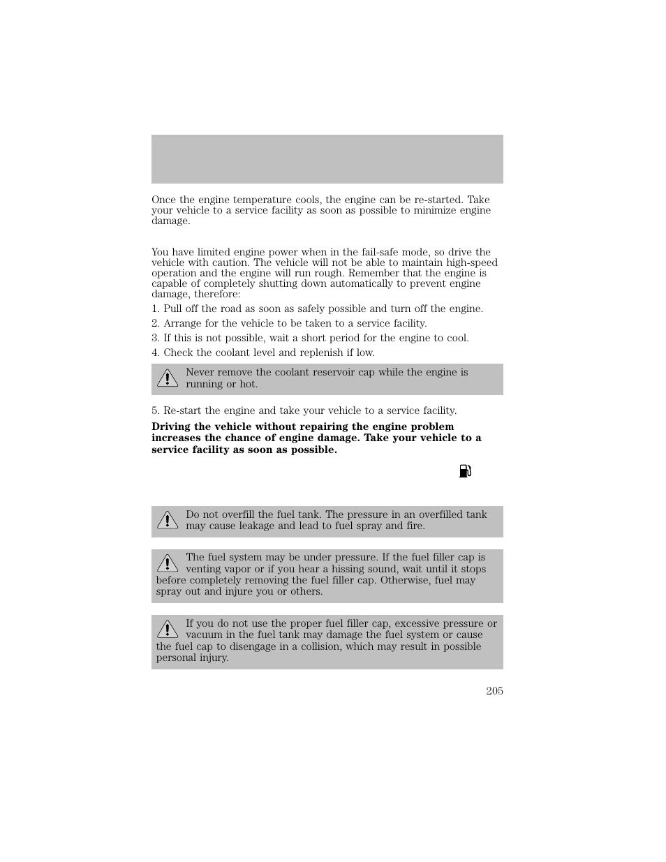 Maintenance and specifications | FORD 2003 F-550 v.1 User Manual | Page 205 / 256