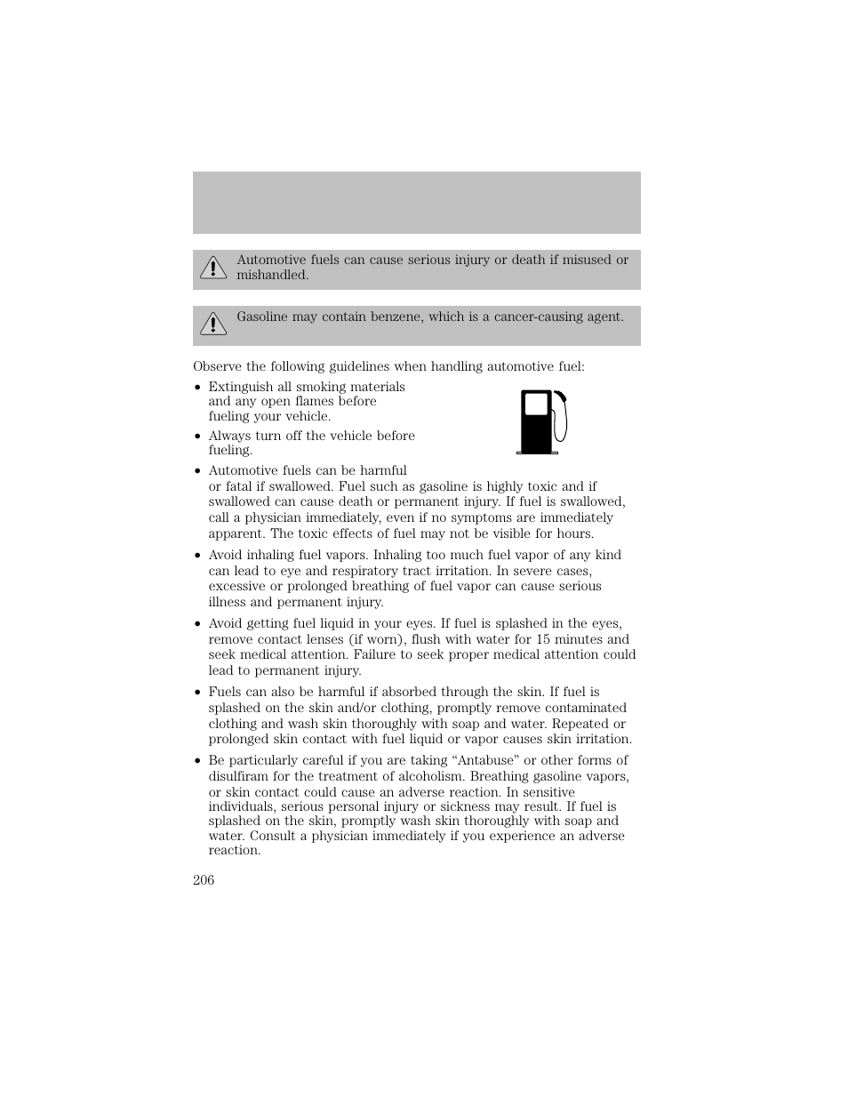 Maintenance and specifications | FORD 2003 F-550 v.1 User Manual | Page 206 / 256