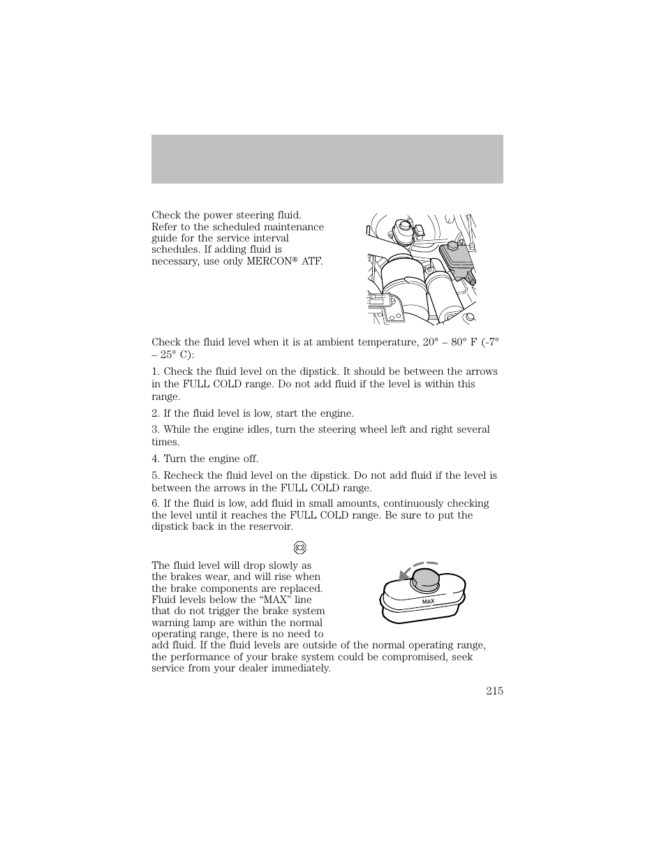 Maintenance and specifications | FORD 2003 F-550 v.1 User Manual | Page 215 / 256