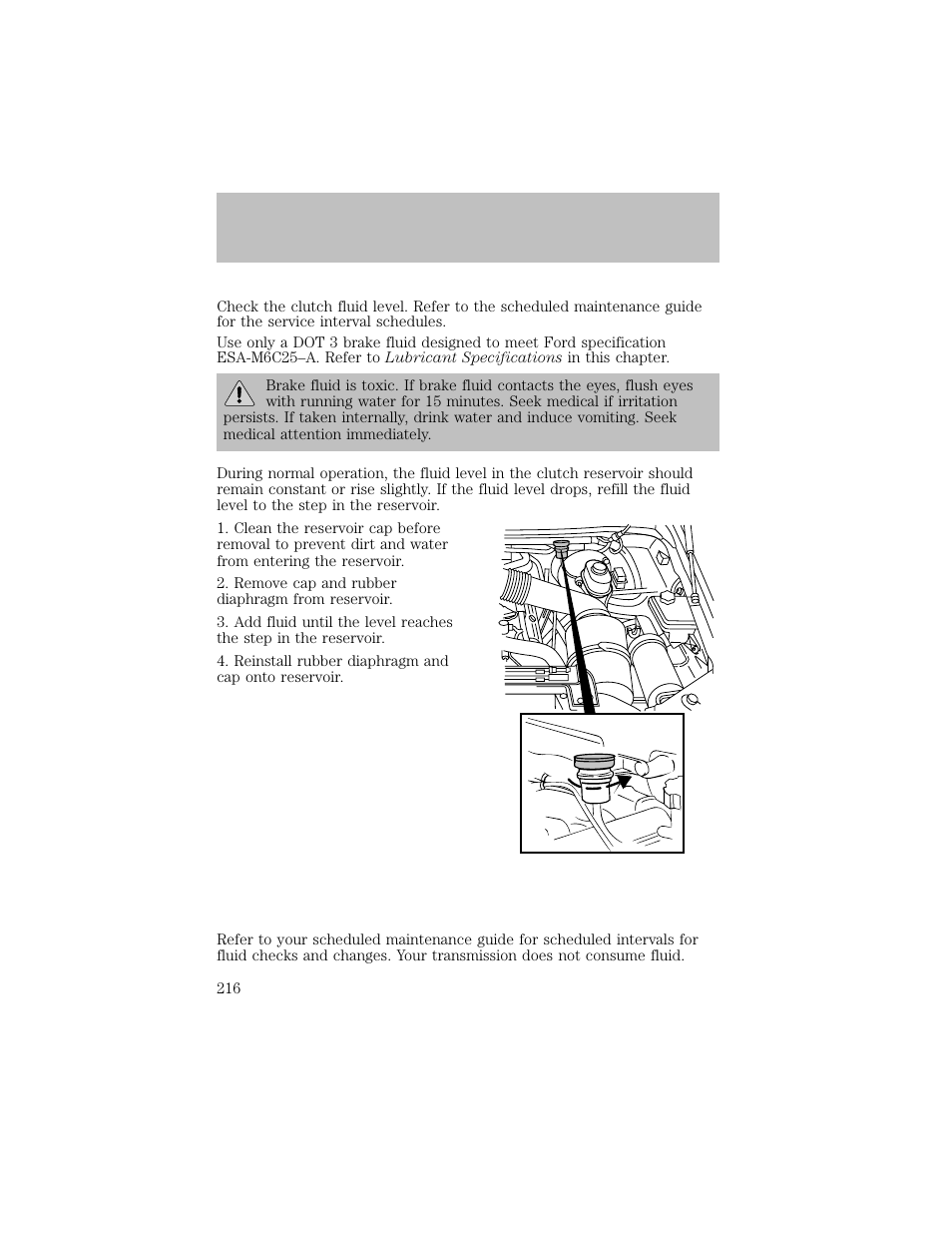 Maintenance and specifications | FORD 2003 F-550 v.1 User Manual | Page 216 / 256