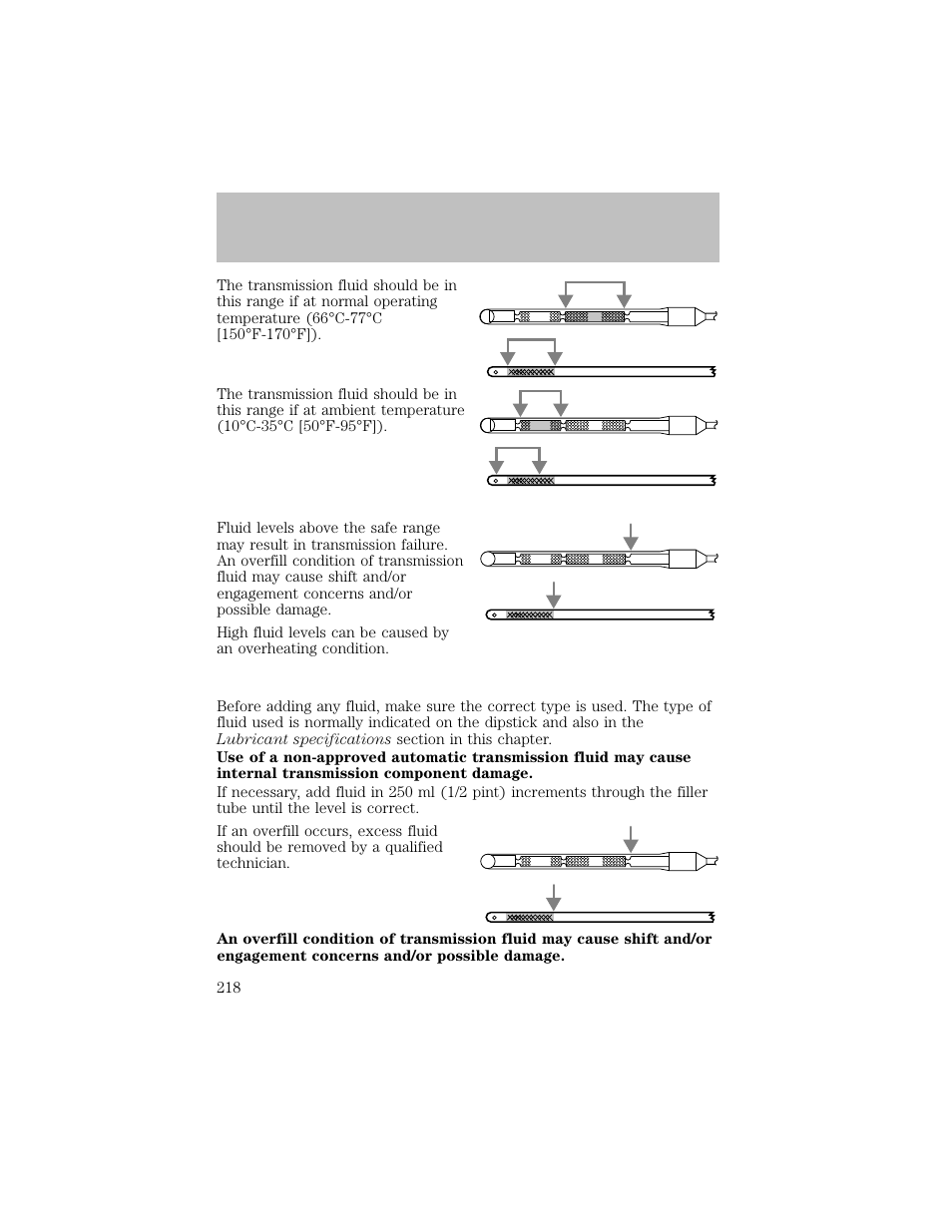 Maintenance and specifications | FORD 2003 F-550 v.1 User Manual | Page 218 / 256