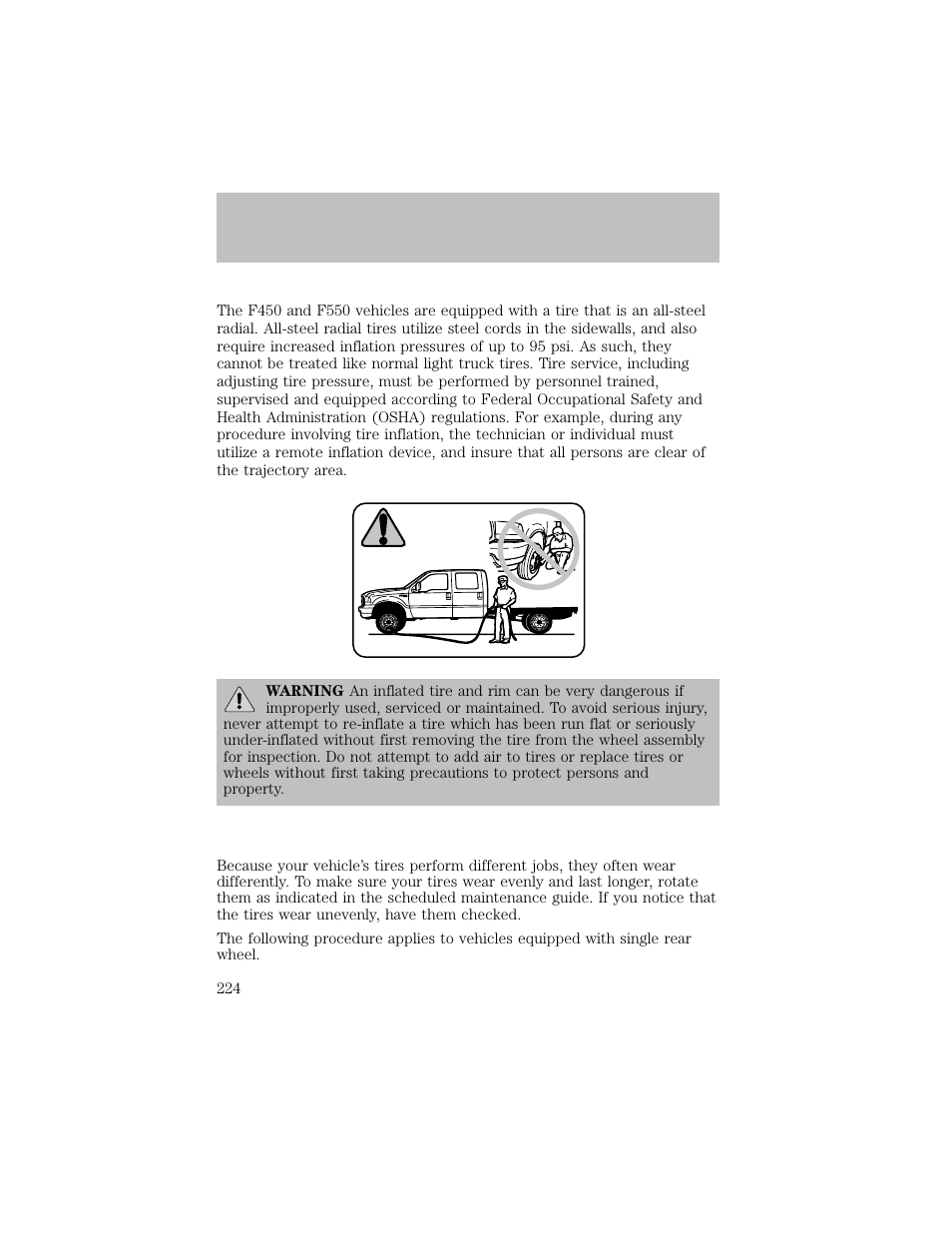 Maintenance and specifications | FORD 2003 F-550 v.1 User Manual | Page 224 / 256