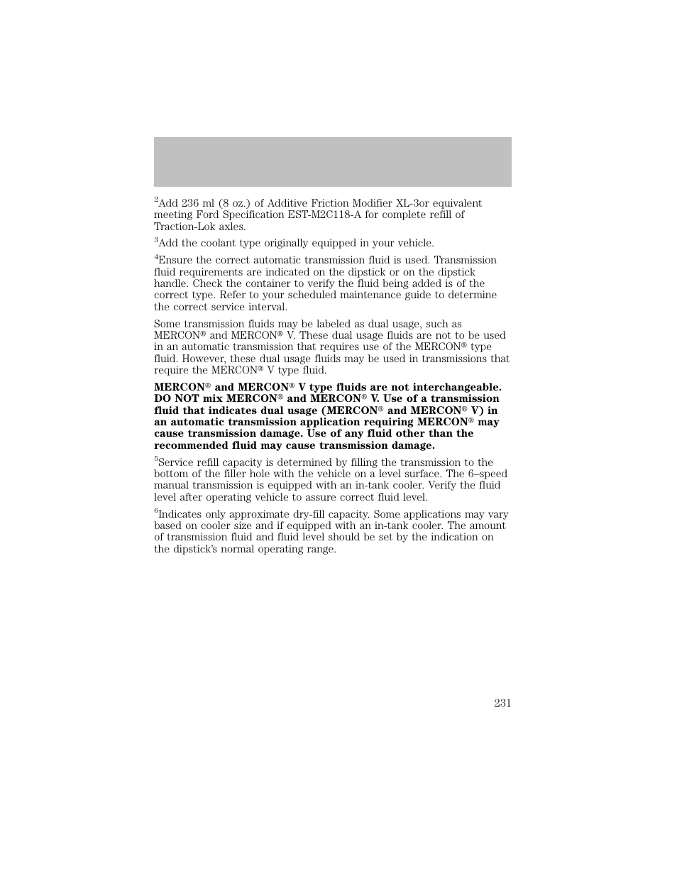 Maintenance and specifications | FORD 2003 F-550 v.1 User Manual | Page 231 / 256