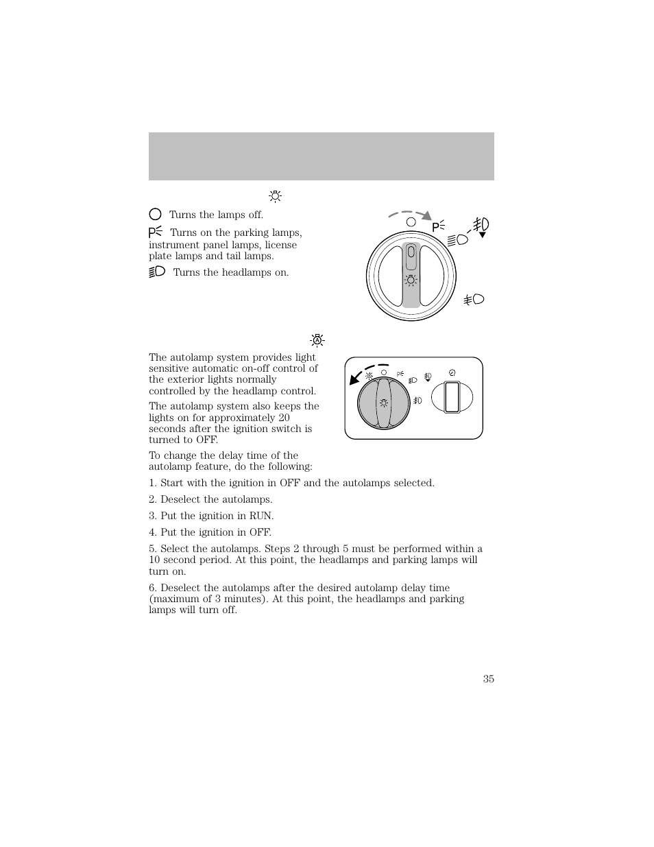 Lights | FORD 2003 F-550 v.1 User Manual | Page 35 / 256