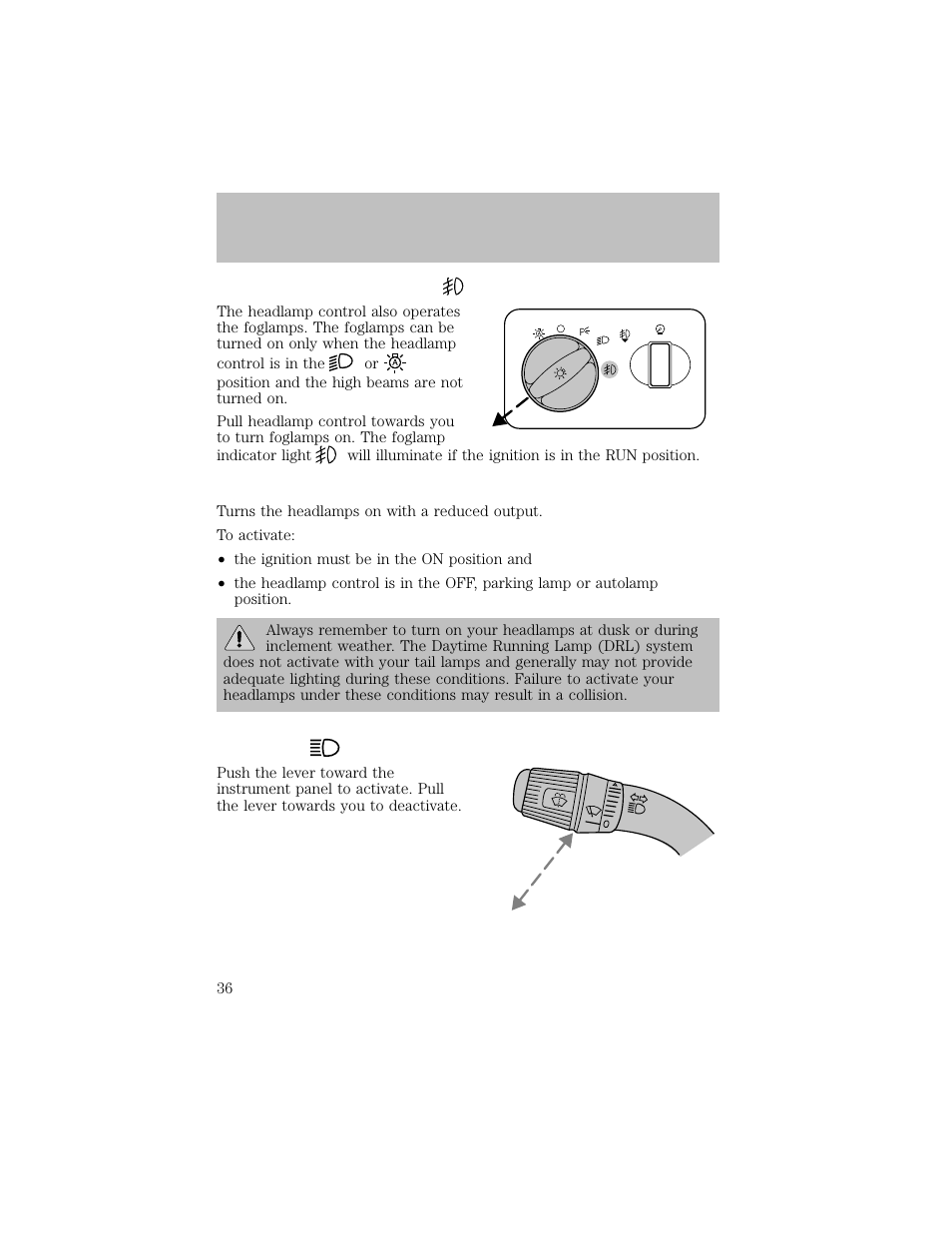 Lights | FORD 2003 F-550 v.1 User Manual | Page 36 / 256