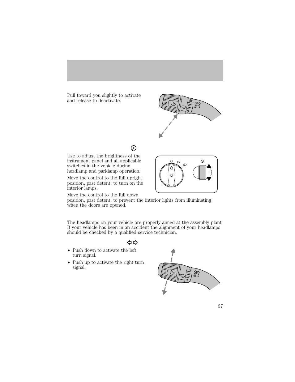 Lights | FORD 2003 F-550 v.1 User Manual | Page 37 / 256