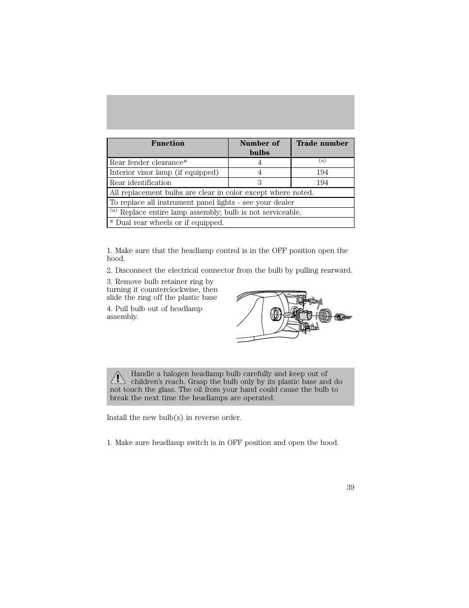 Lights | FORD 2003 F-550 v.1 User Manual | Page 39 / 256