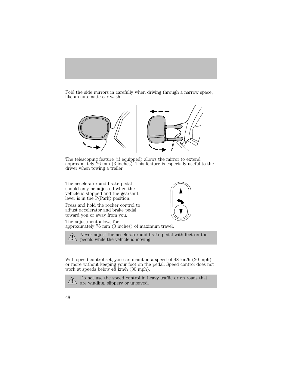 Driver controls | FORD 2003 F-550 v.1 User Manual | Page 48 / 256