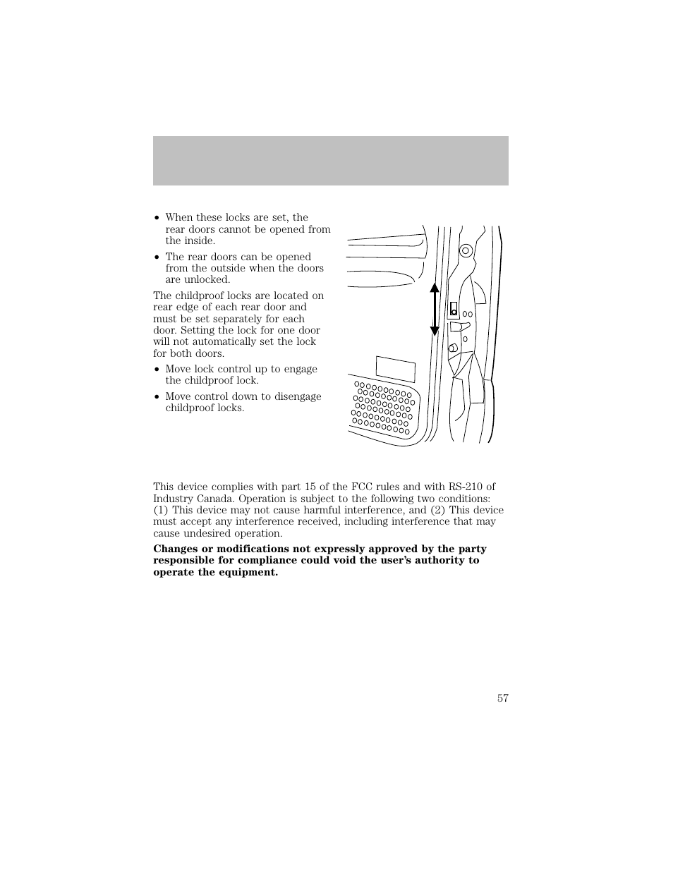 Locks and security | FORD 2003 F-550 v.1 User Manual | Page 57 / 256