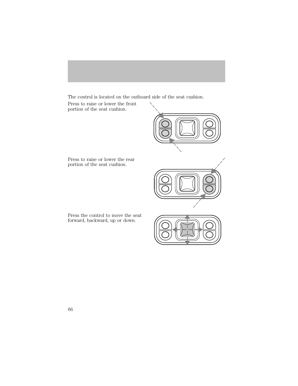 Seating and safety restraints | FORD 2003 F-550 v.1 User Manual | Page 66 / 256