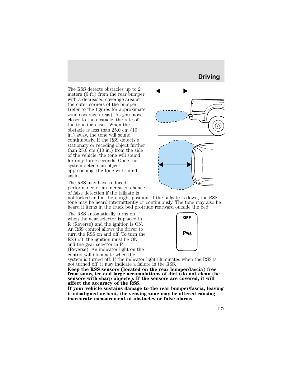 Driving | FORD 2003 F-550 v.2 User Manual | Page 127 / 280