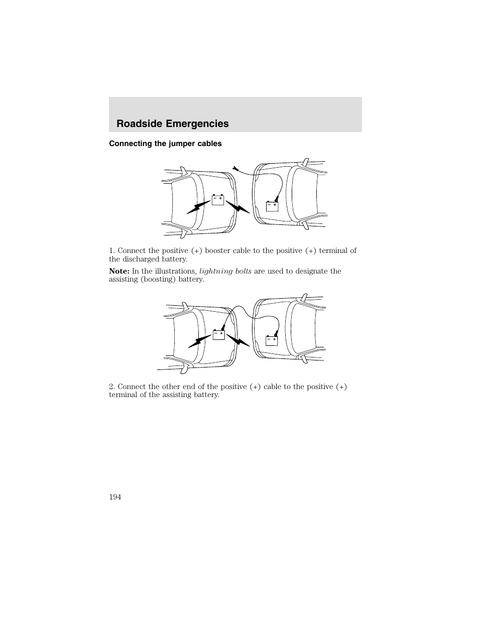 Roadside emergencies | FORD 2003 F-550 v.2 User Manual | Page 194 / 280