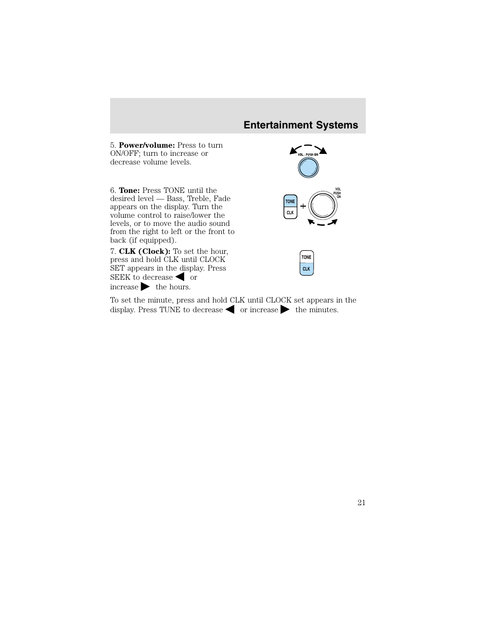 Entertainment systems | FORD 2003 F-550 v.2 User Manual | Page 21 / 280