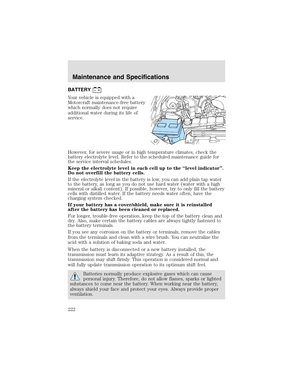 Maintenance and specifications | FORD 2003 F-550 v.2 User Manual | Page 222 / 280