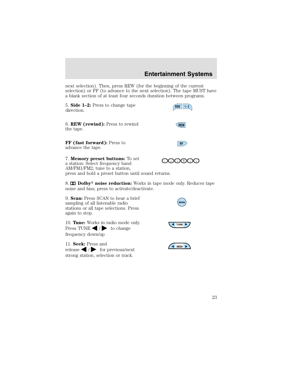Entertainment systems | FORD 2003 F-550 v.2 User Manual | Page 23 / 280