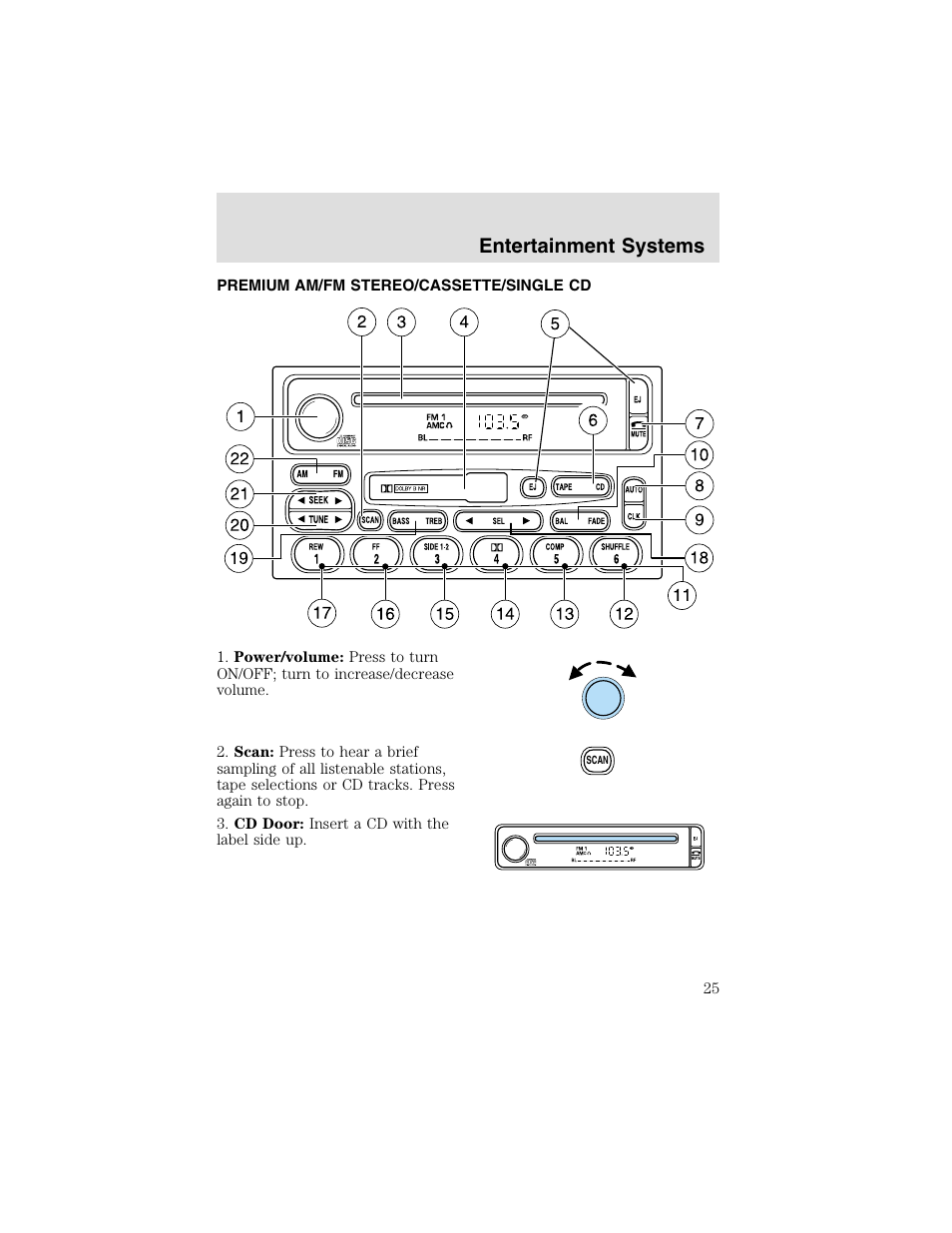 Entertainment systems | FORD 2003 F-550 v.2 User Manual | Page 25 / 280