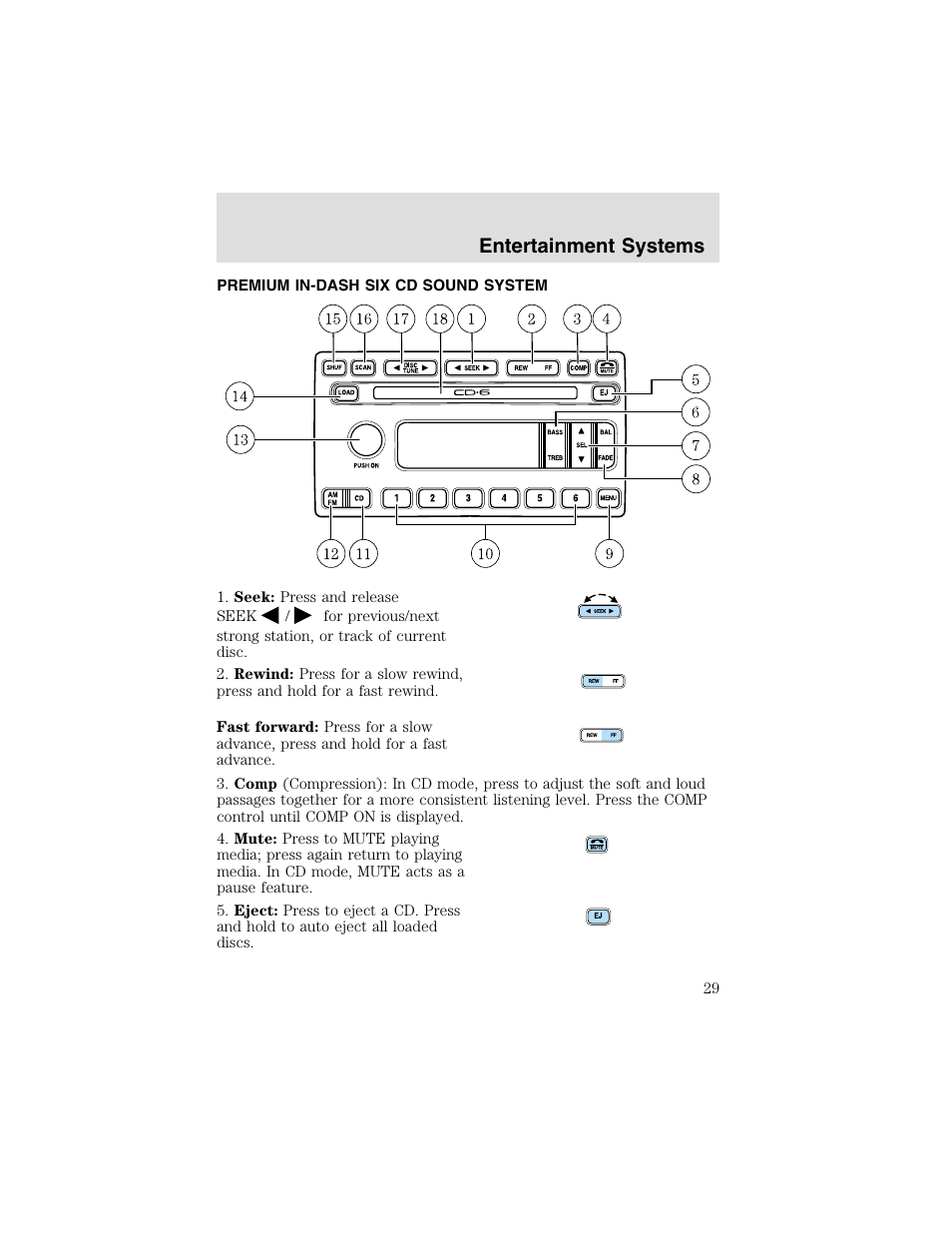 Entertainment systems | FORD 2003 F-550 v.2 User Manual | Page 29 / 280