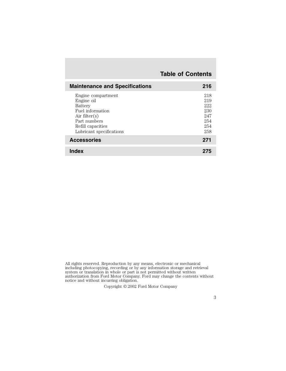 FORD 2003 F-550 v.2 User Manual | Page 3 / 280