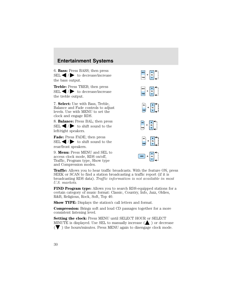 Entertainment systems | FORD 2003 F-550 v.2 User Manual | Page 30 / 280