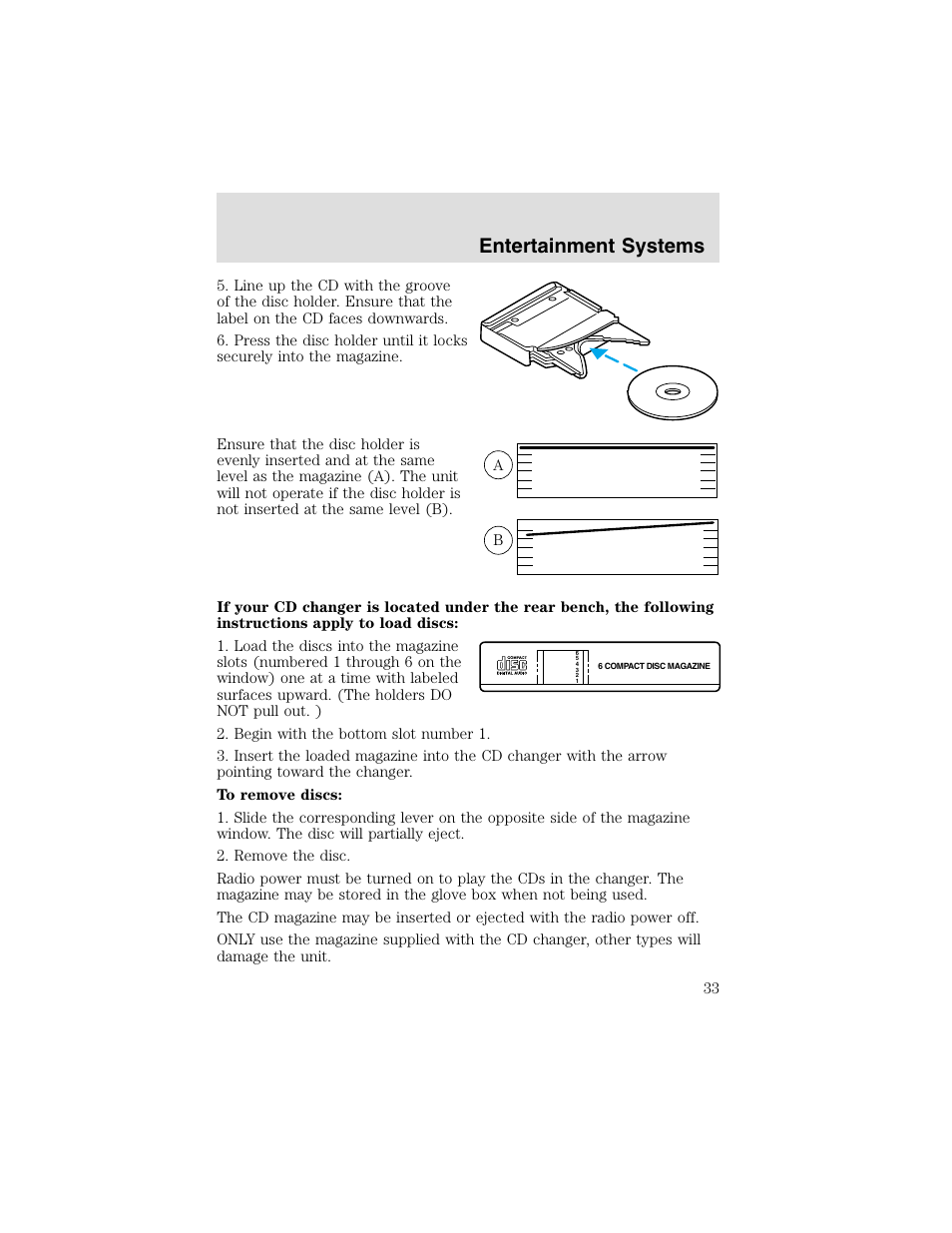 Entertainment systems | FORD 2003 F-550 v.2 User Manual | Page 33 / 280