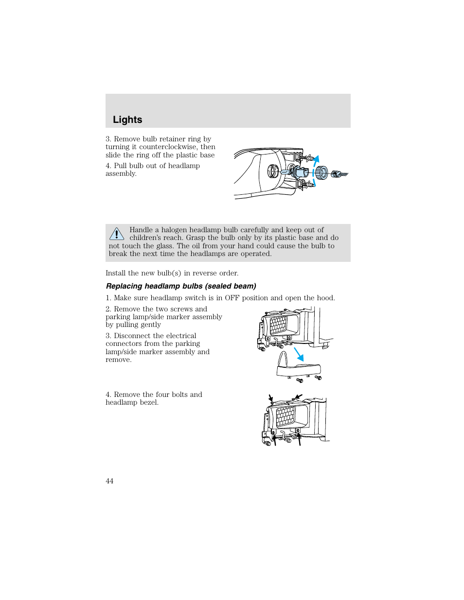 Lights | FORD 2003 F-550 v.2 User Manual | Page 44 / 280