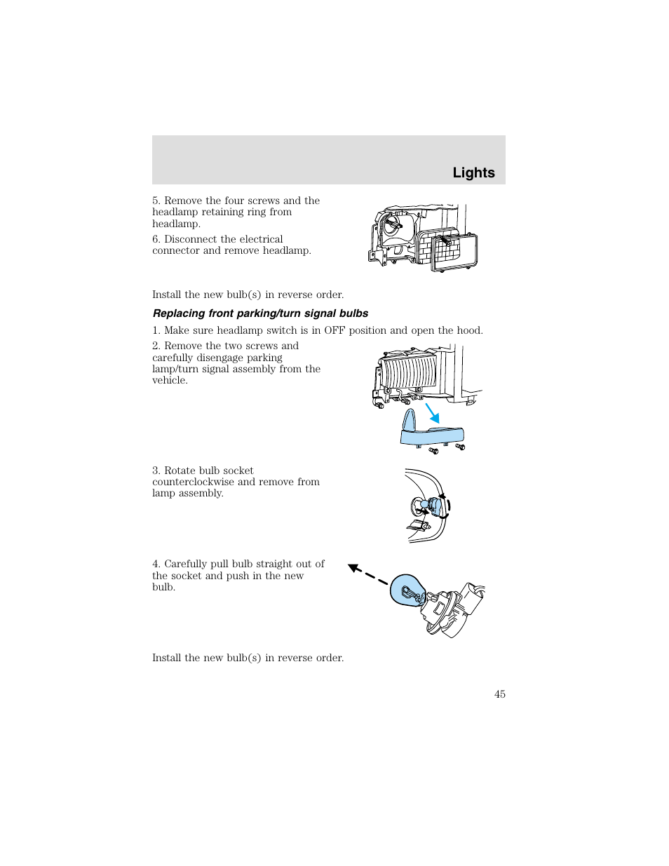 Lights | FORD 2003 F-550 v.2 User Manual | Page 45 / 280