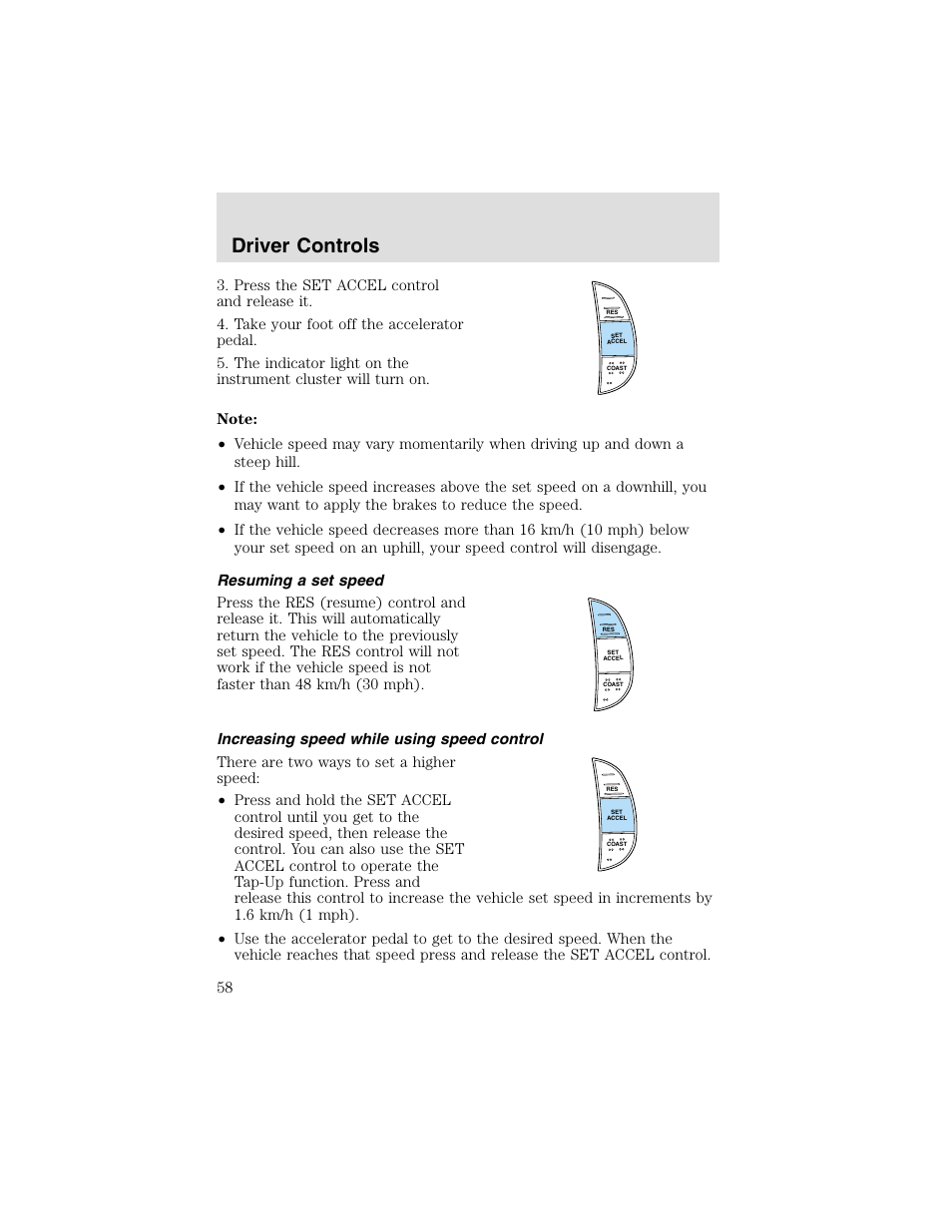 Driver controls | FORD 2003 F-550 v.2 User Manual | Page 58 / 280