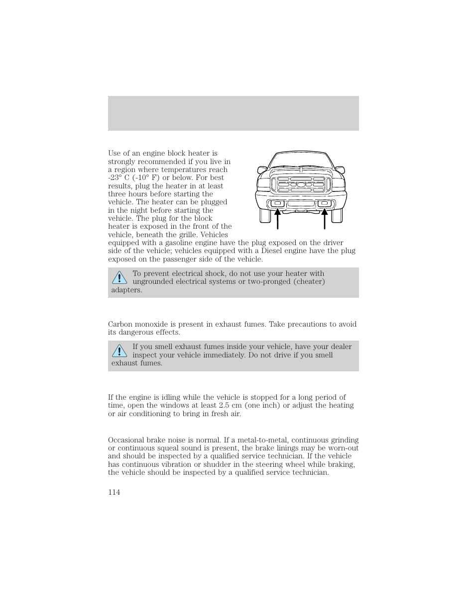 Driving | FORD 2003 F-550 v.3 User Manual | Page 114 / 280