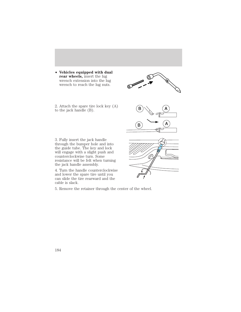 Roadside emergencies | FORD 2003 F-550 v.3 User Manual | Page 184 / 280