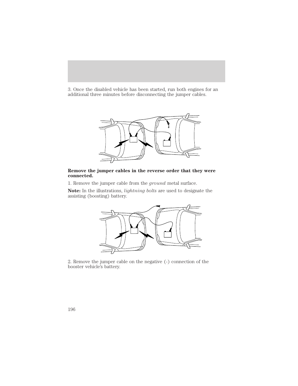 Roadside emergencies | FORD 2003 F-550 v.3 User Manual | Page 196 / 280