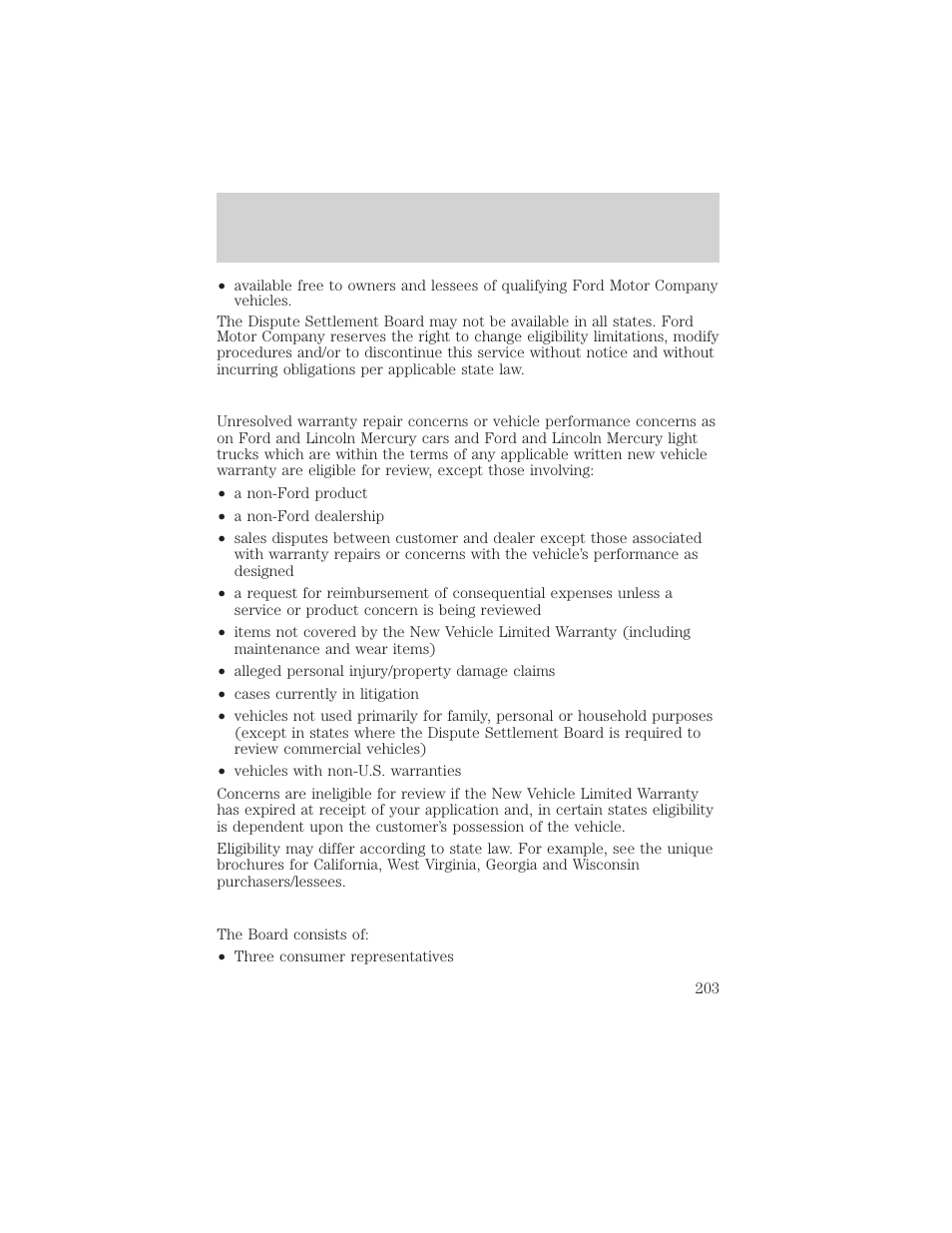 Customer assistance | FORD 2003 F-550 v.3 User Manual | Page 203 / 280
