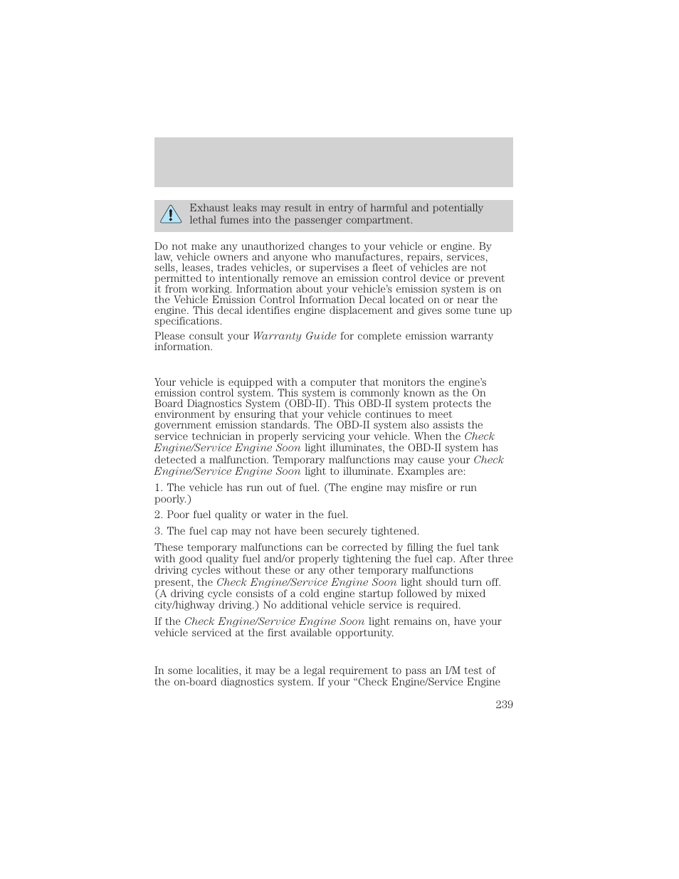 Maintenance and specifications | FORD 2003 F-550 v.3 User Manual | Page 239 / 280