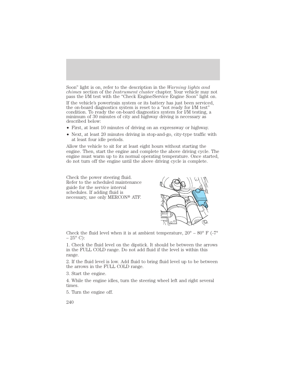 Maintenance and specifications | FORD 2003 F-550 v.3 User Manual | Page 240 / 280