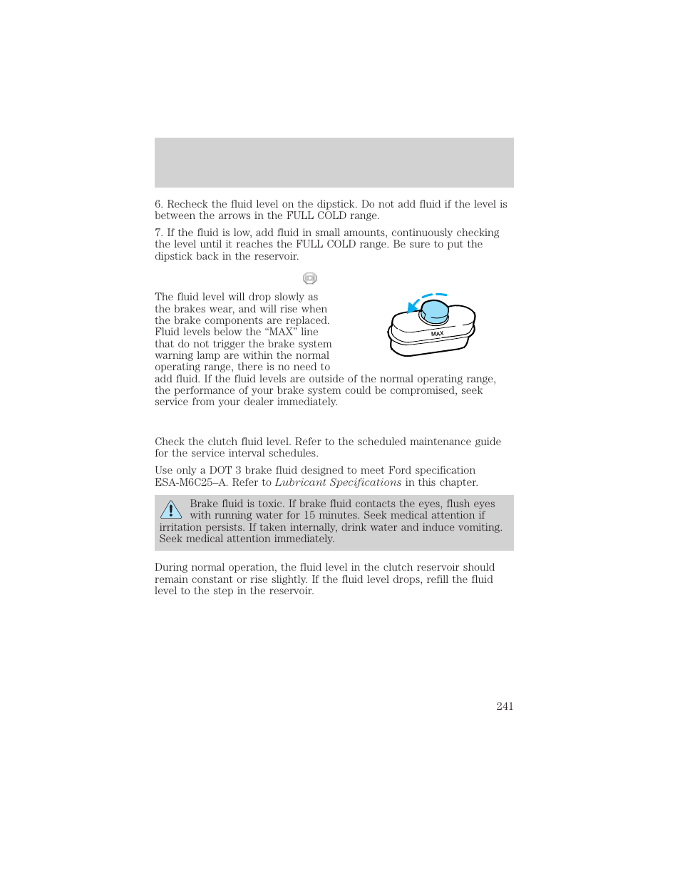 Maintenance and specifications | FORD 2003 F-550 v.3 User Manual | Page 241 / 280