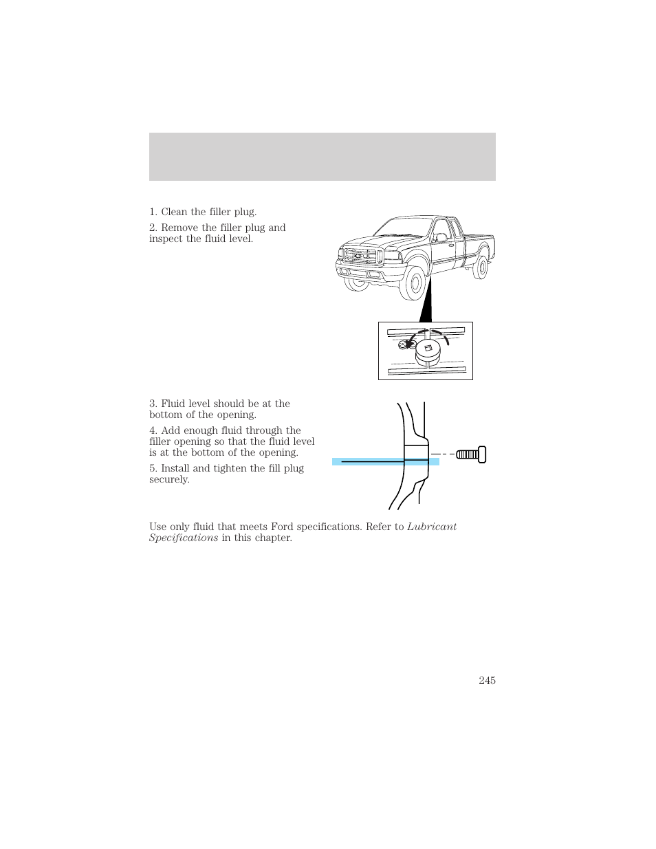 Maintenance and specifications | FORD 2003 F-550 v.3 User Manual | Page 245 / 280