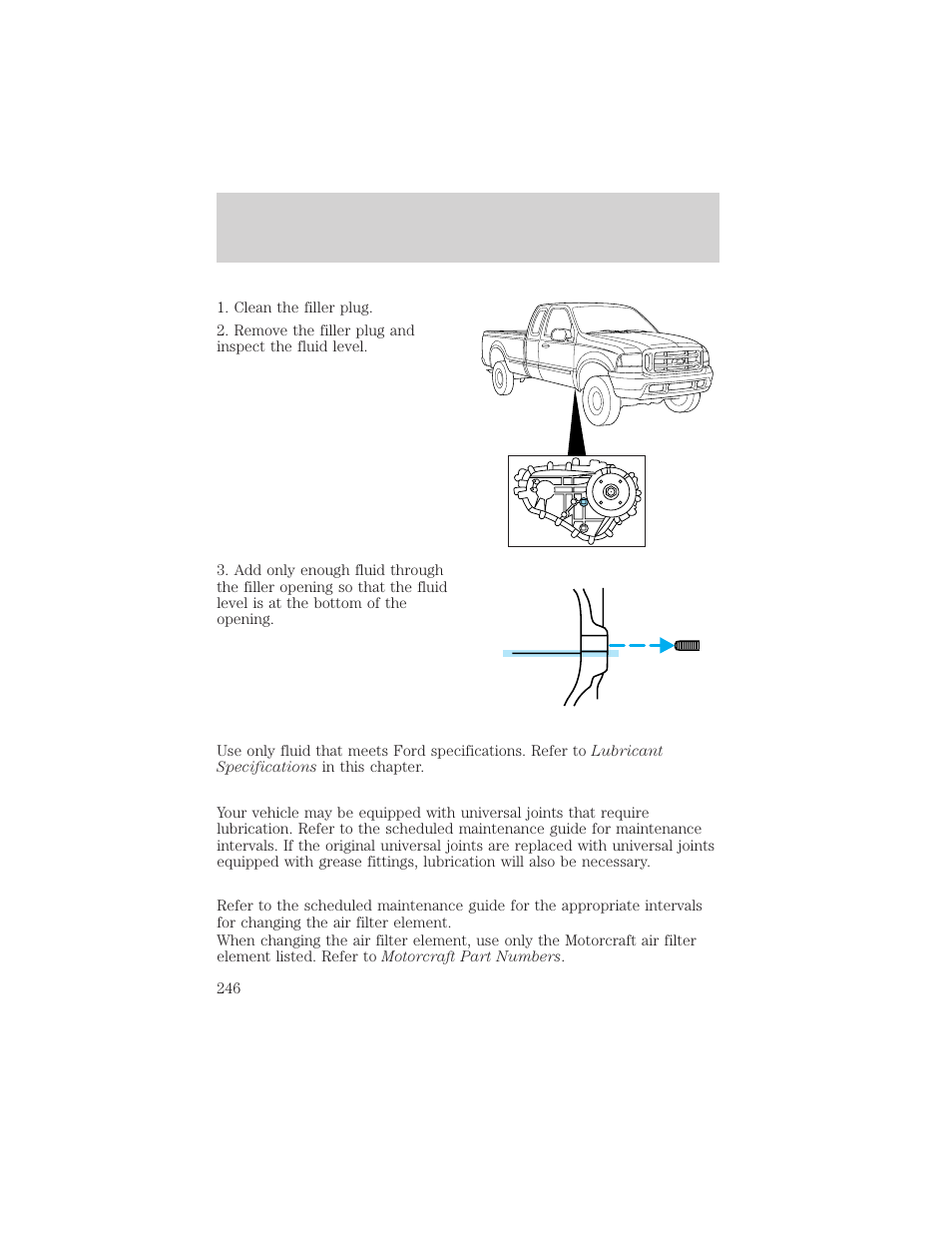 Maintenance and specifications | FORD 2003 F-550 v.3 User Manual | Page 246 / 280