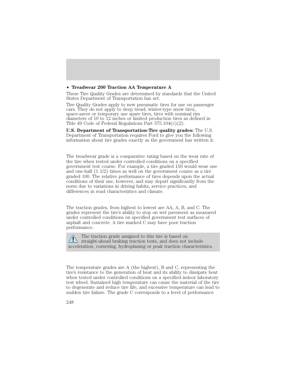 Maintenance and specifications | FORD 2003 F-550 v.3 User Manual | Page 248 / 280