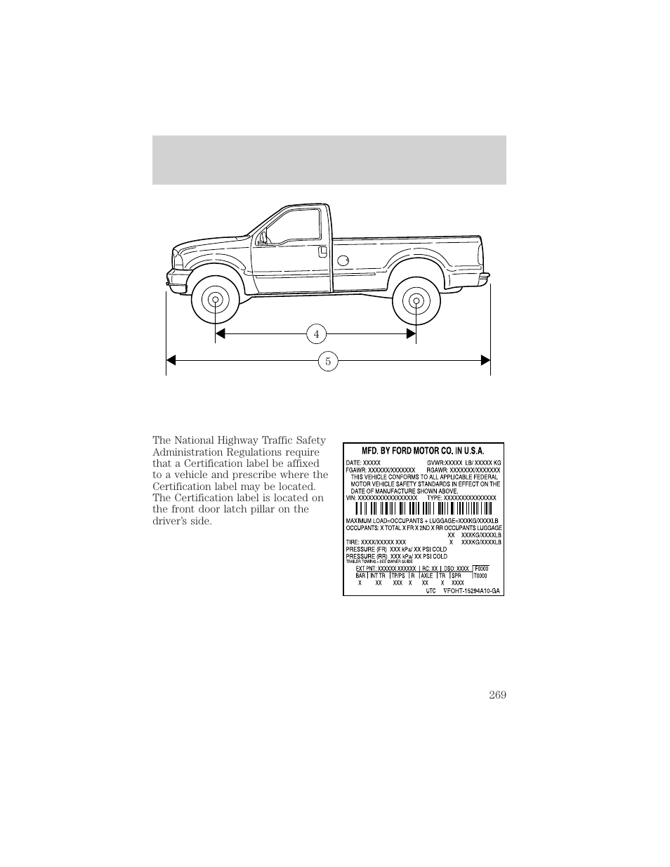 Maintenance and specifications | FORD 2003 F-550 v.3 User Manual | Page 269 / 280