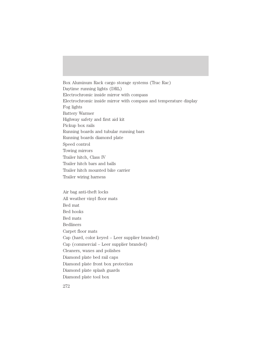 Accessories | FORD 2003 F-550 v.3 User Manual | Page 272 / 280