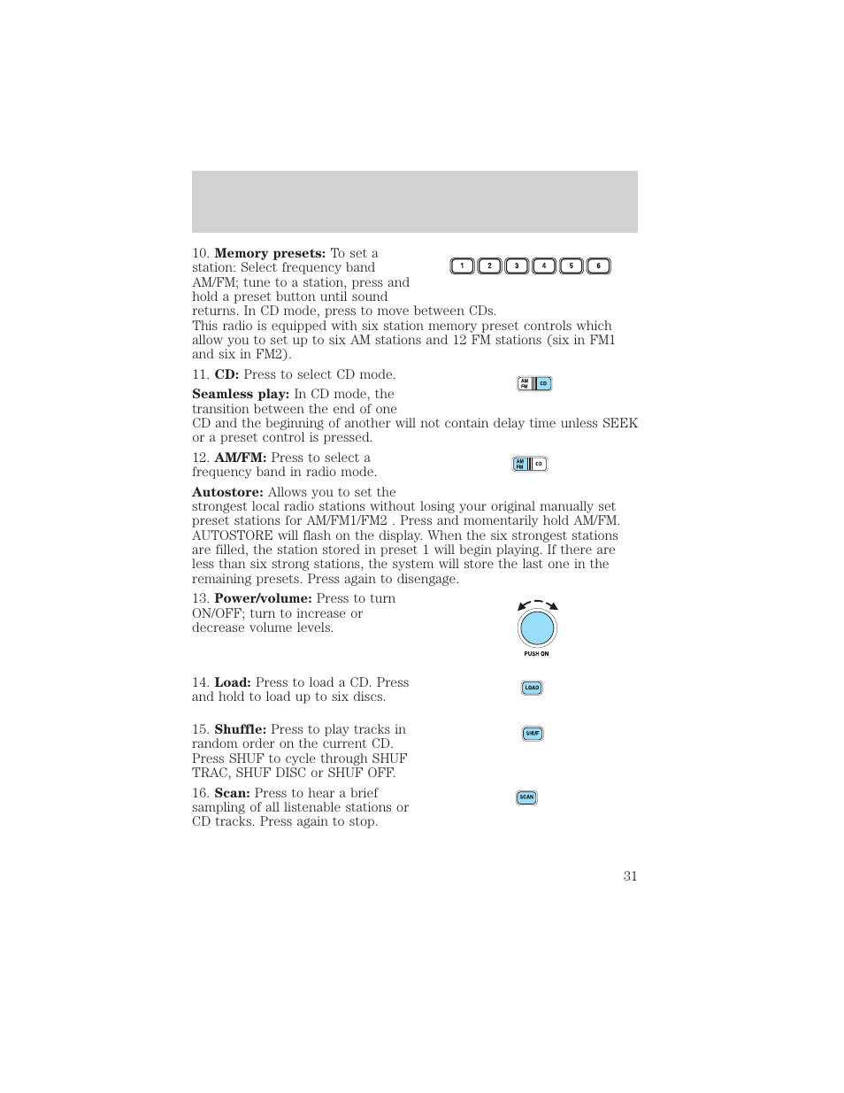 Entertainment systems | FORD 2003 F-550 v.3 User Manual | Page 31 / 280