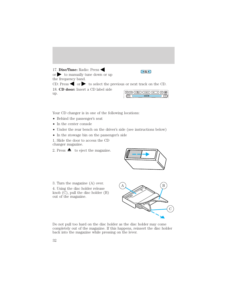 Entertainment systems | FORD 2003 F-550 v.3 User Manual | Page 32 / 280