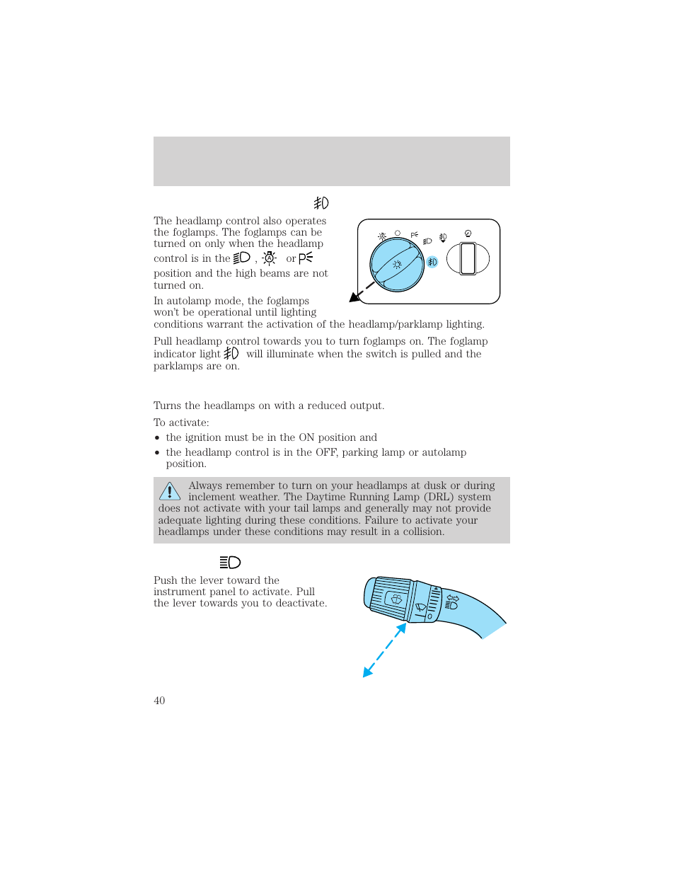 Lights | FORD 2003 F-550 v.3 User Manual | Page 40 / 280