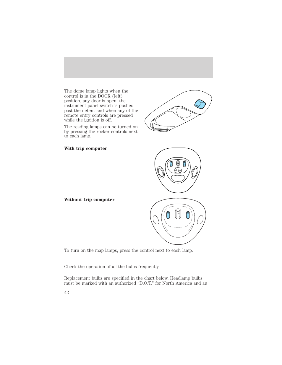 Lights | FORD 2003 F-550 v.3 User Manual | Page 42 / 280