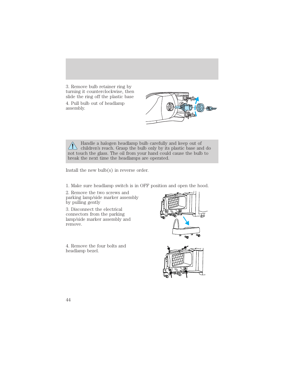 Lights | FORD 2003 F-550 v.3 User Manual | Page 44 / 280