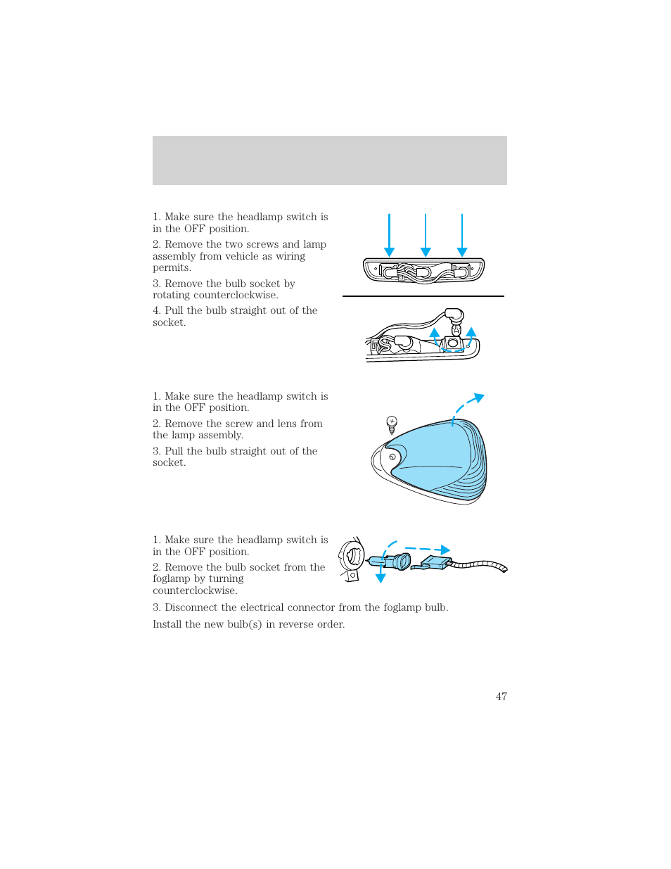Lights | FORD 2003 F-550 v.3 User Manual | Page 47 / 280