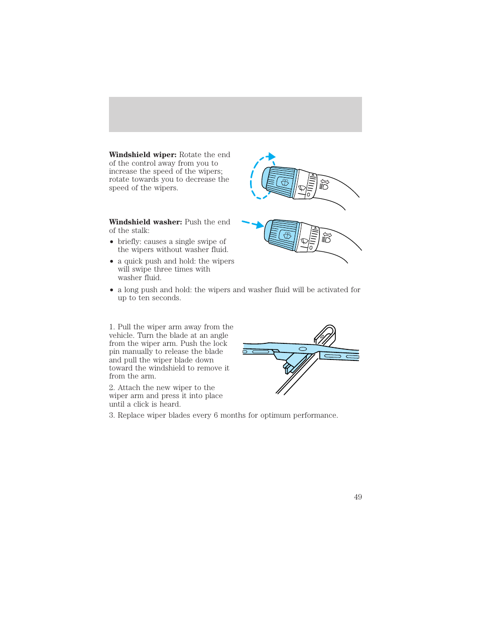 Driver controls | FORD 2003 F-550 v.3 User Manual | Page 49 / 280