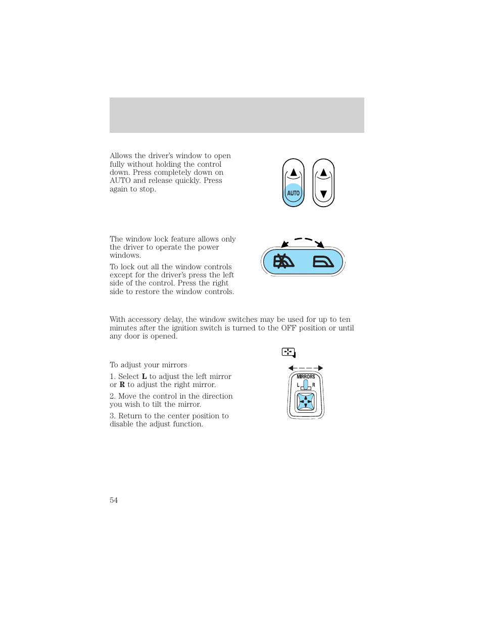 Driver controls | FORD 2003 F-550 v.3 User Manual | Page 54 / 280