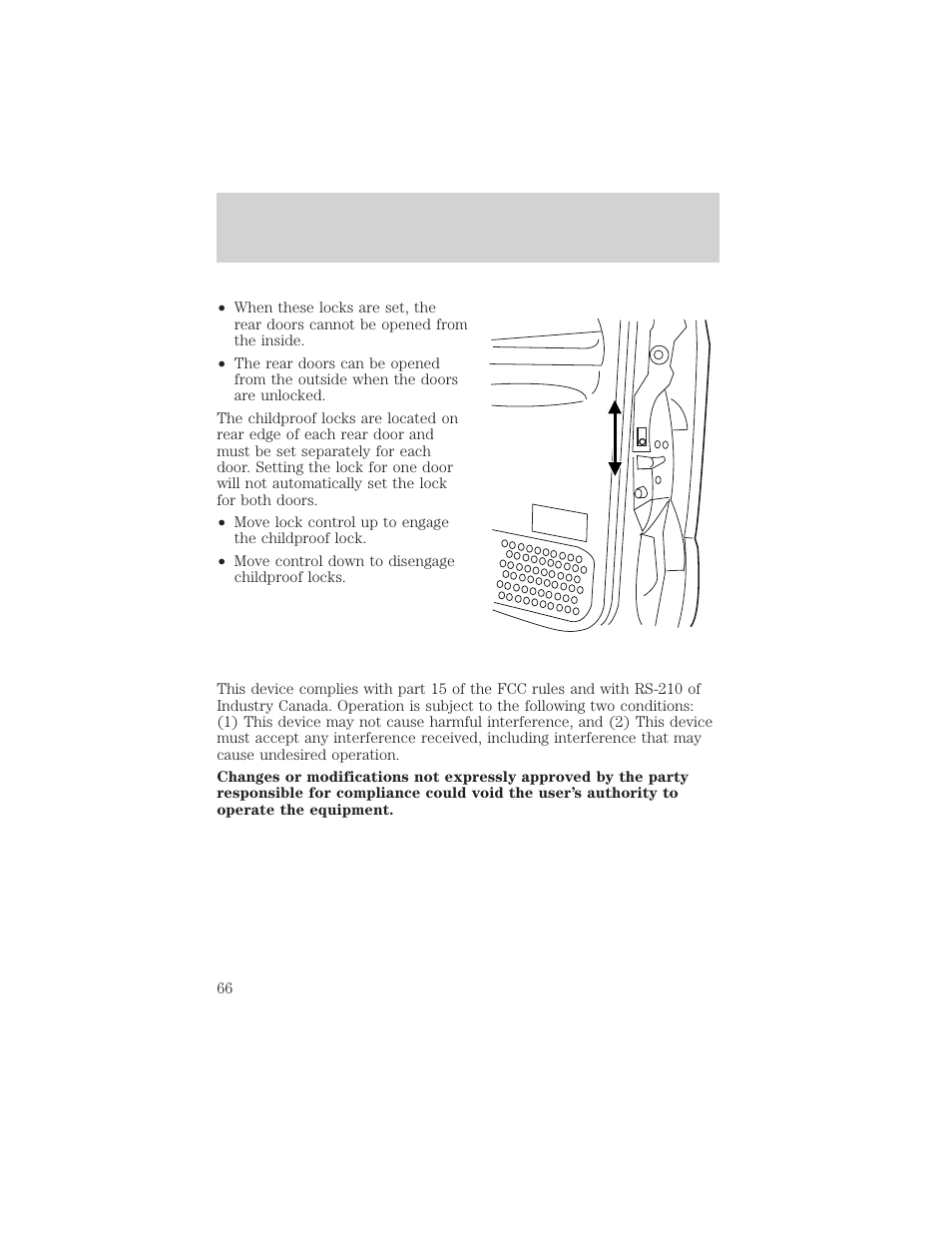 Locks and security | FORD 2003 F-550 v.3 User Manual | Page 66 / 280