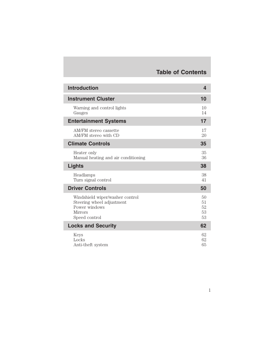 FORD 2003 Focus User Manual | 216 pages